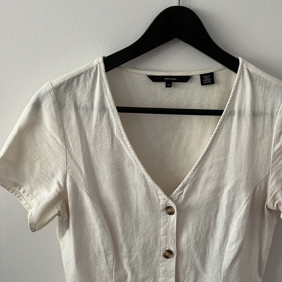 Linen short sleeve blouse - Picture 3 of 6